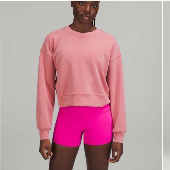 Lululemon Perfectly Oversized Cropped Crew Softstreme Size 2